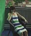 striped towel
